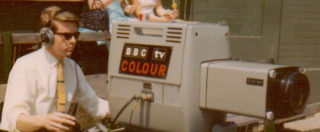 Ken Osbourn on camera at Wimbledon July 1967