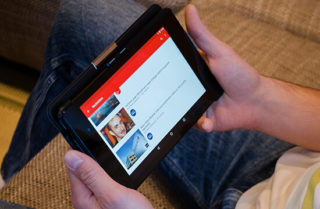 Youtube on tablet